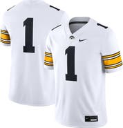 Nike Men's Nike #1 White Iowa Hawkeyes Game Jersey