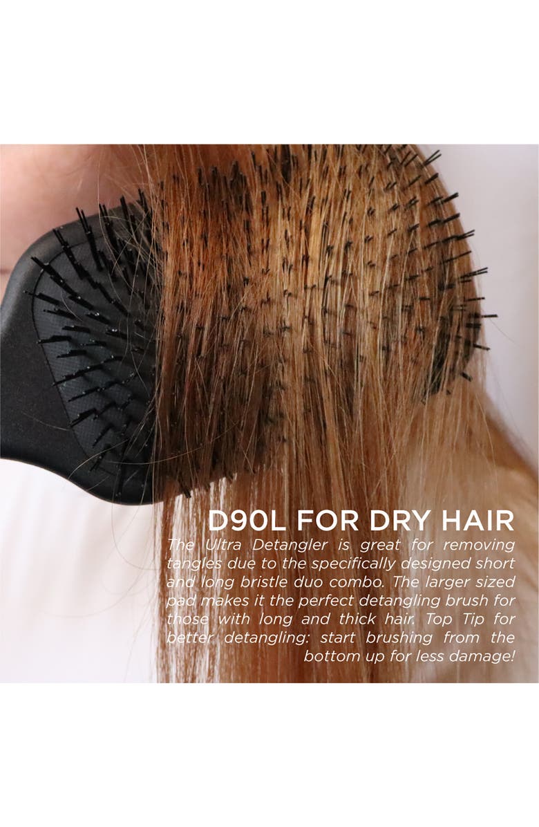 DENMAN D90L The Ultra Detangler Paddle Brush, Alternate, color, Black