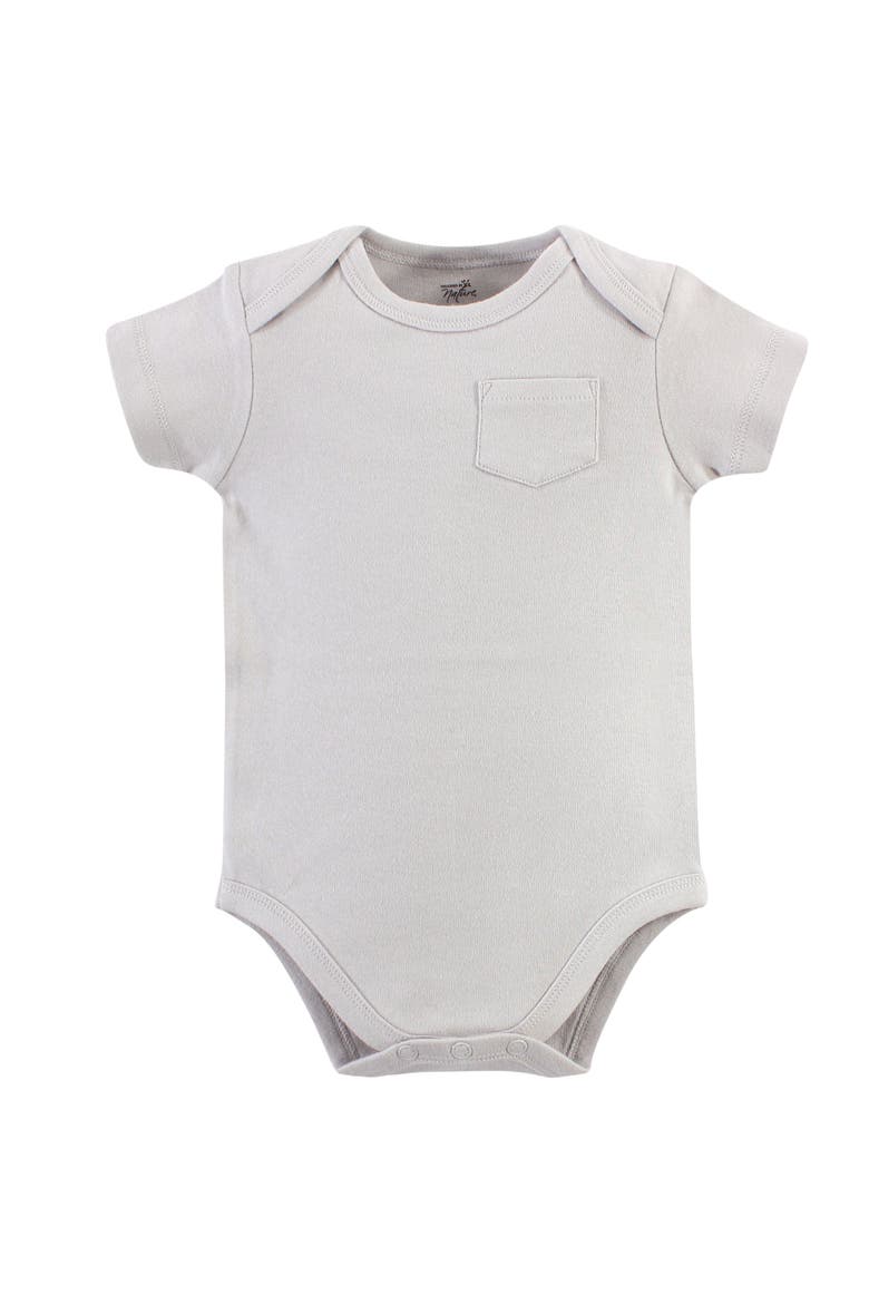 Organic Cotton Bodysuits, Alternate, color, Marching Elephant