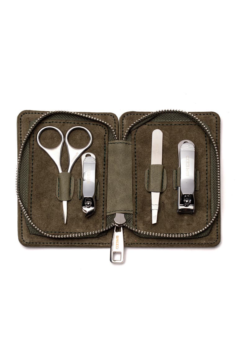 Sabre 4 Piece Surgical Steel Groom Kit, Alternate, color, Green