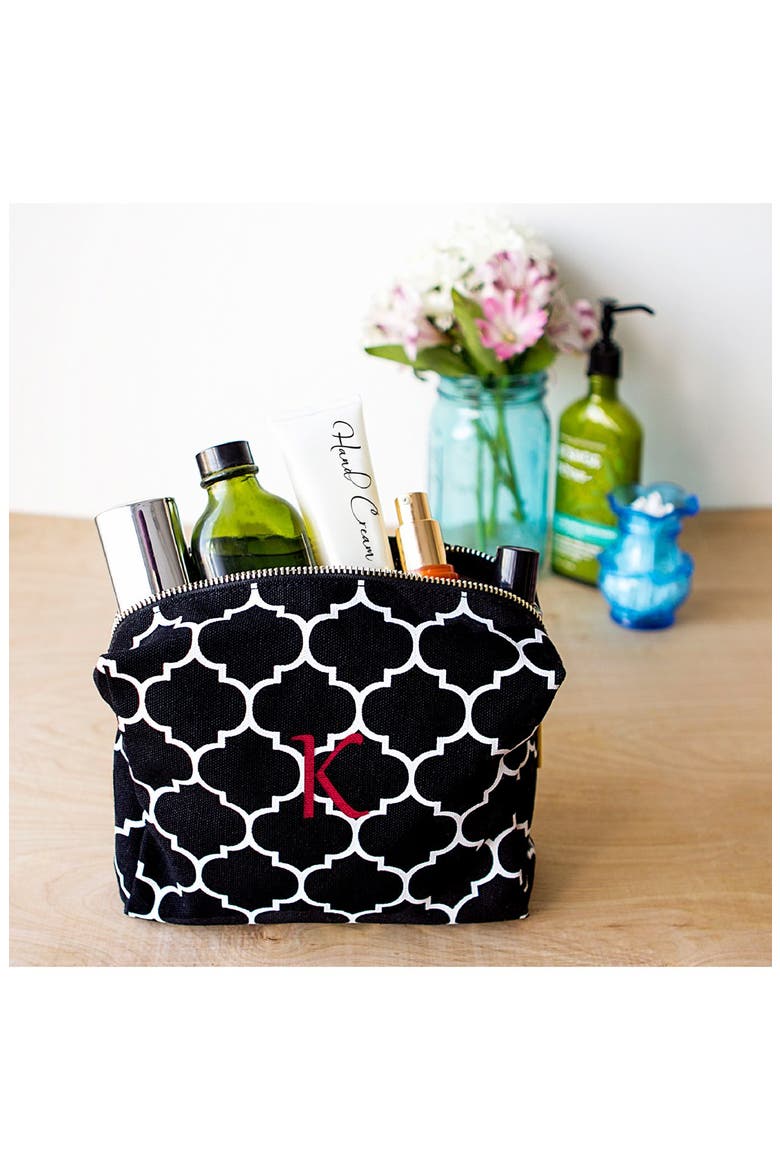 Monogram Cosmetics Bag, Alternate, color, GREEN-A