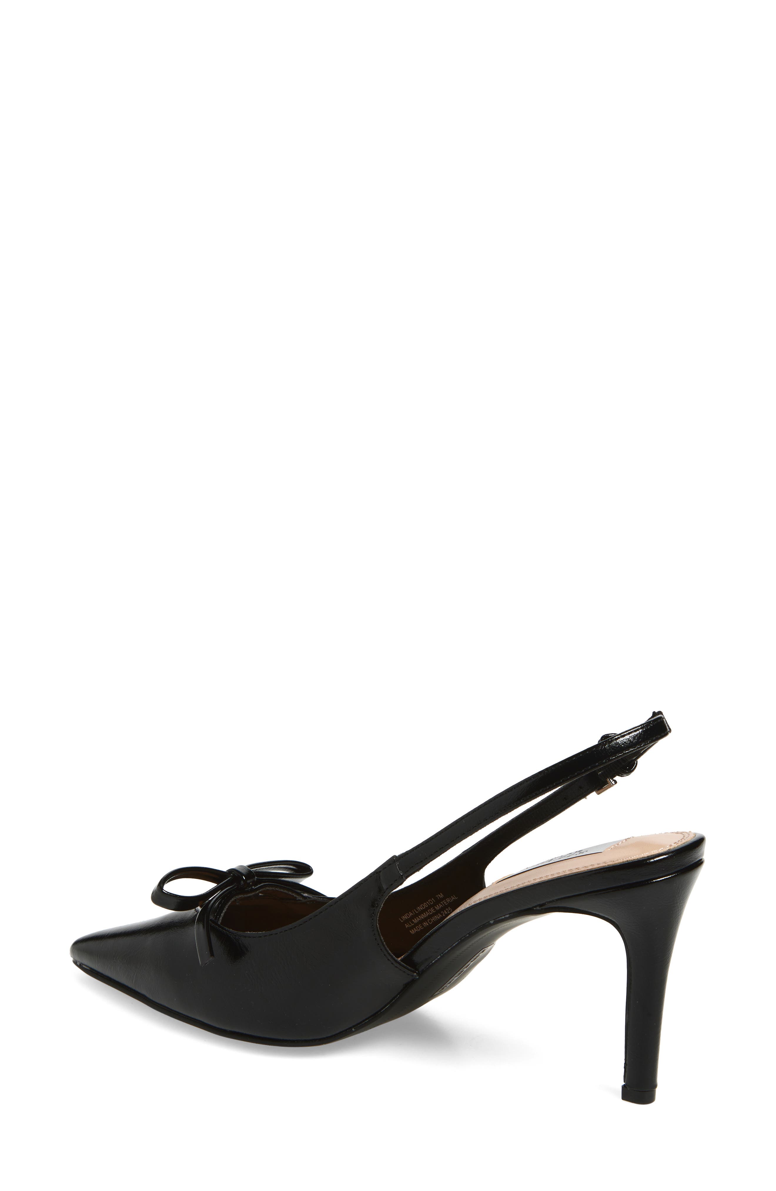 Steven New York Linda Slingback Pump, Alternate, color, Black