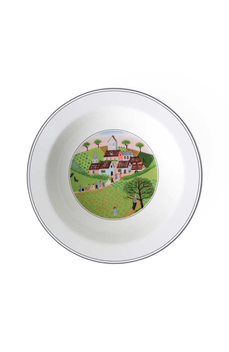 Villeroy & Boch Design Naif Rim Cereal Bowl #3 Wedding Procession, Main, color, NO COLOR