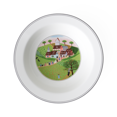 Design Naif Rim Cereal Bowl #3 Wedding Procession
