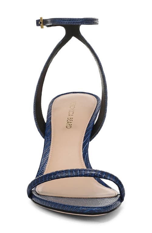 Veronica Beard Sylvie Ankle Strap Sandal In Deep Blue