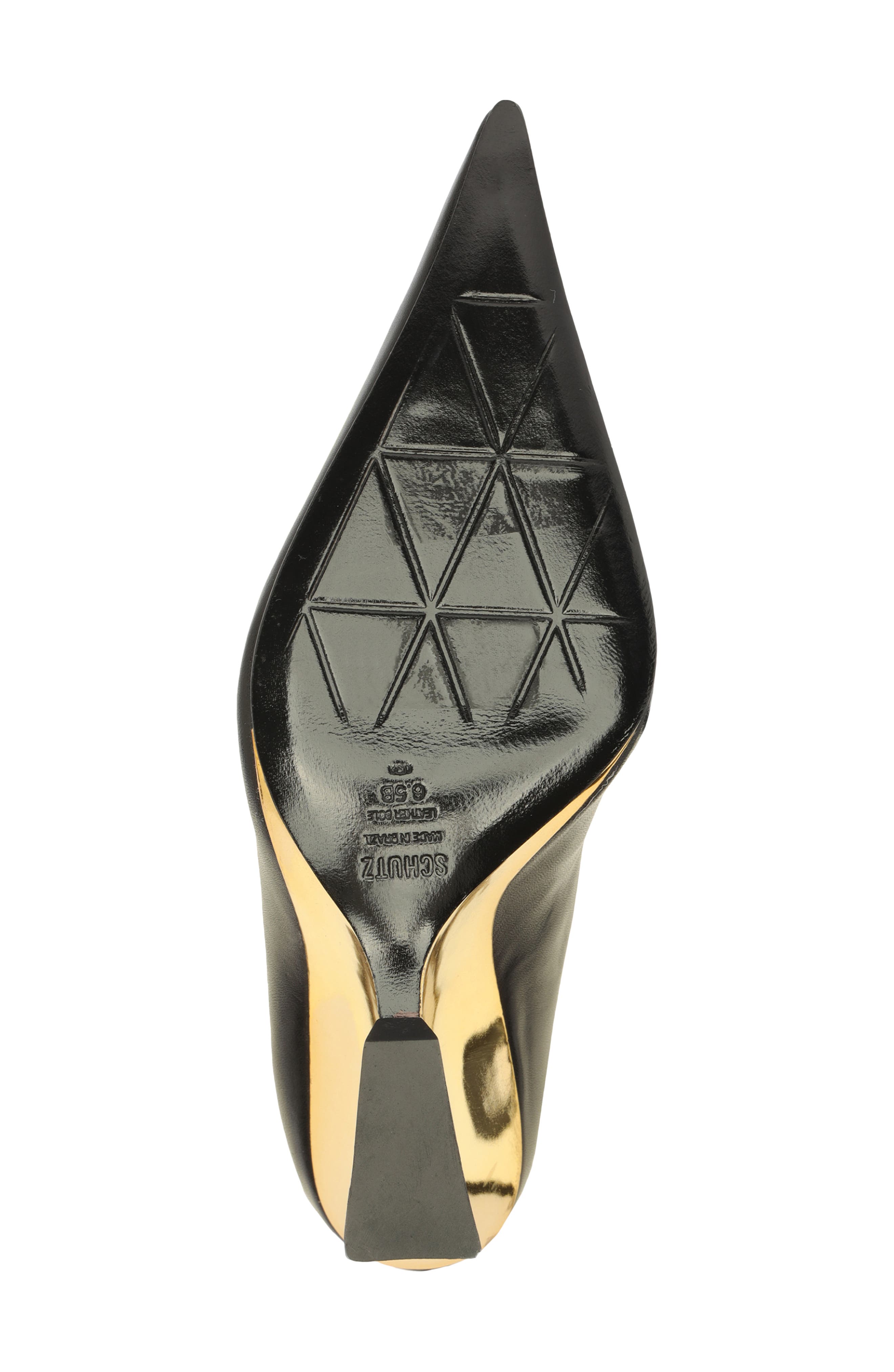 Schutz Siena Pointed Toe Knee High Wedge Boot, Alternate, color, 