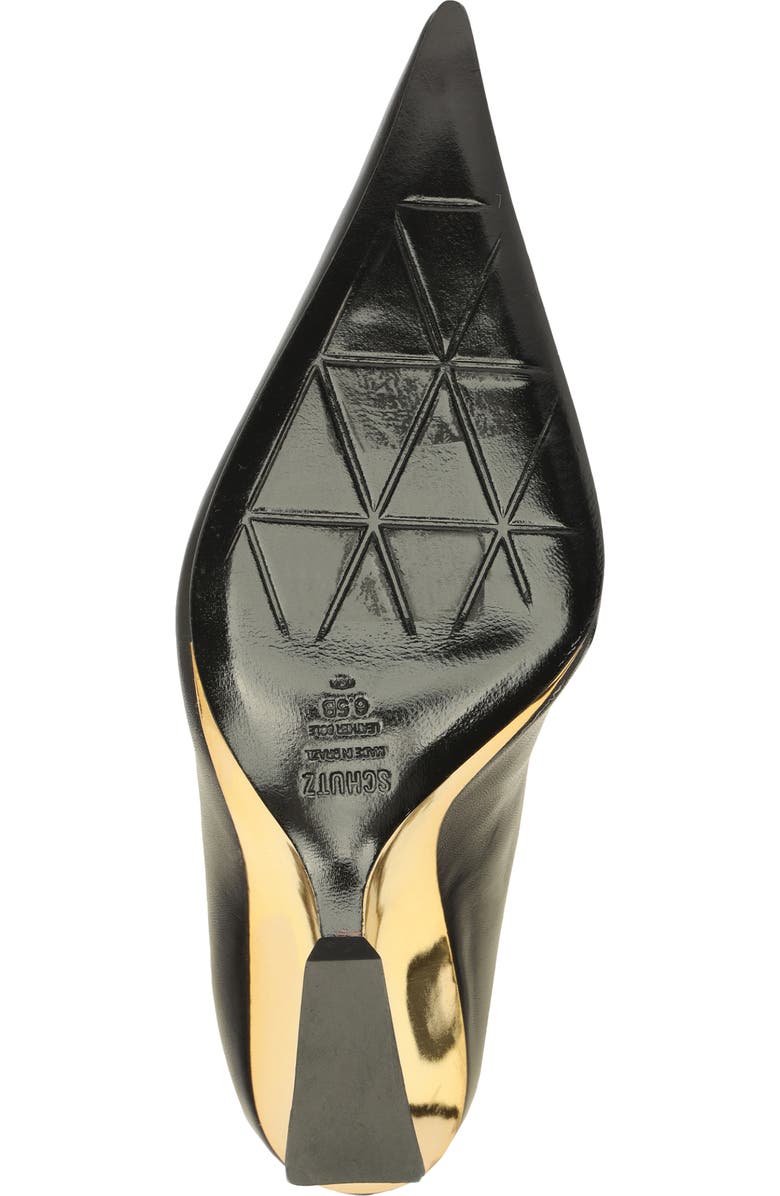 Schutz Siena Pointed Toe Knee High Wedge Boot, Alternate, color,