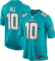 Nike Men's Nike Tyreek Hill Aqua Miami Dolphins Game Jersey