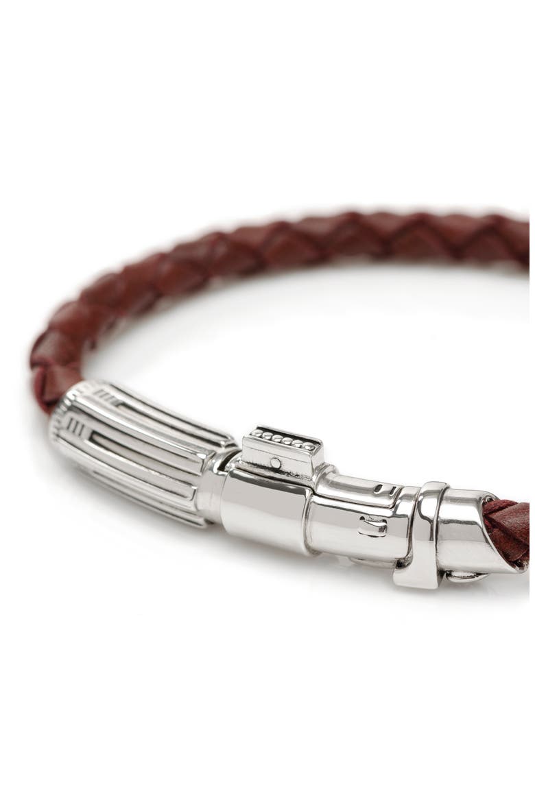 Star Wars™ Darth Vader Braided Leather Lightsaber Bracelet, Alternate, color, RED