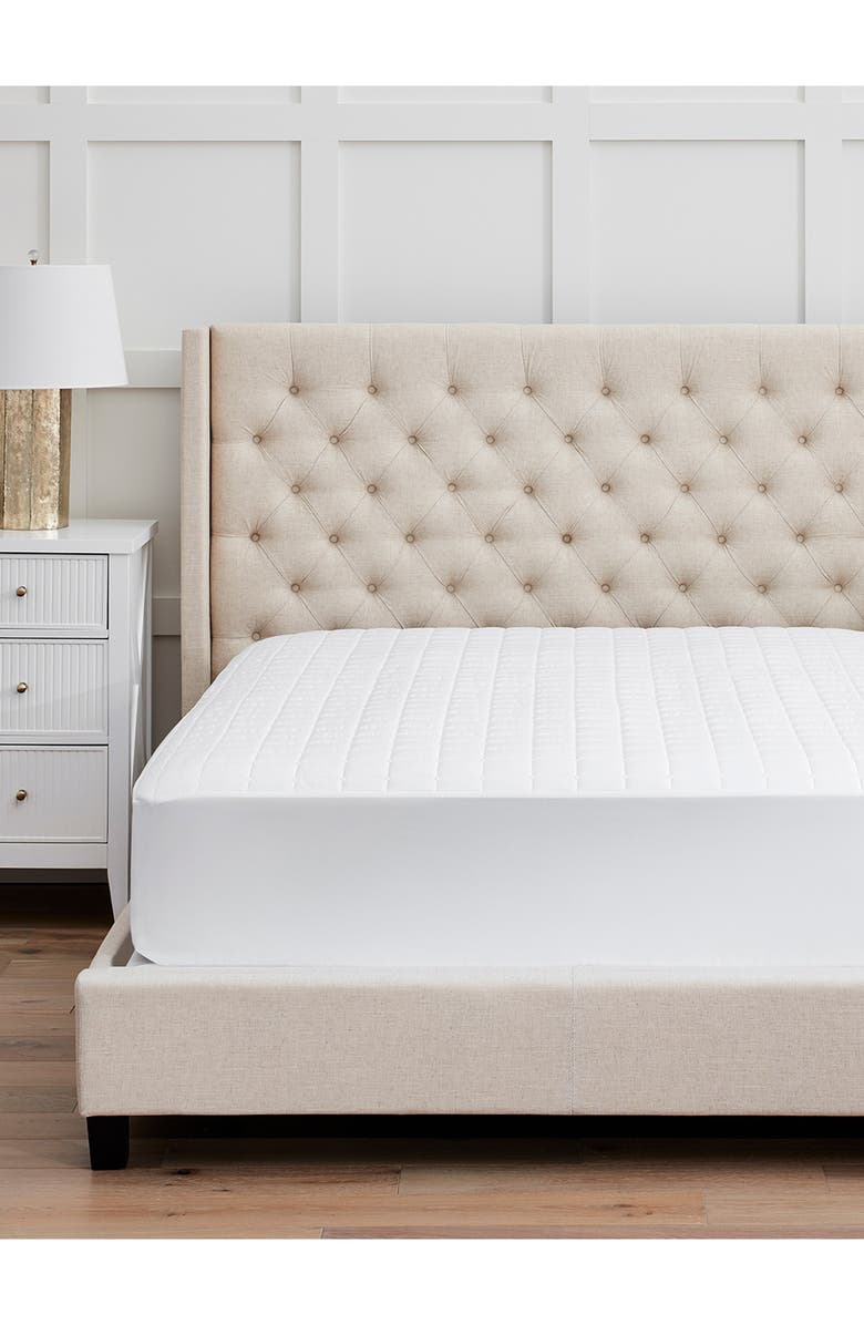 Boll & Branch Organic Cotton Quilted Mattress Pad, Alternate, color,