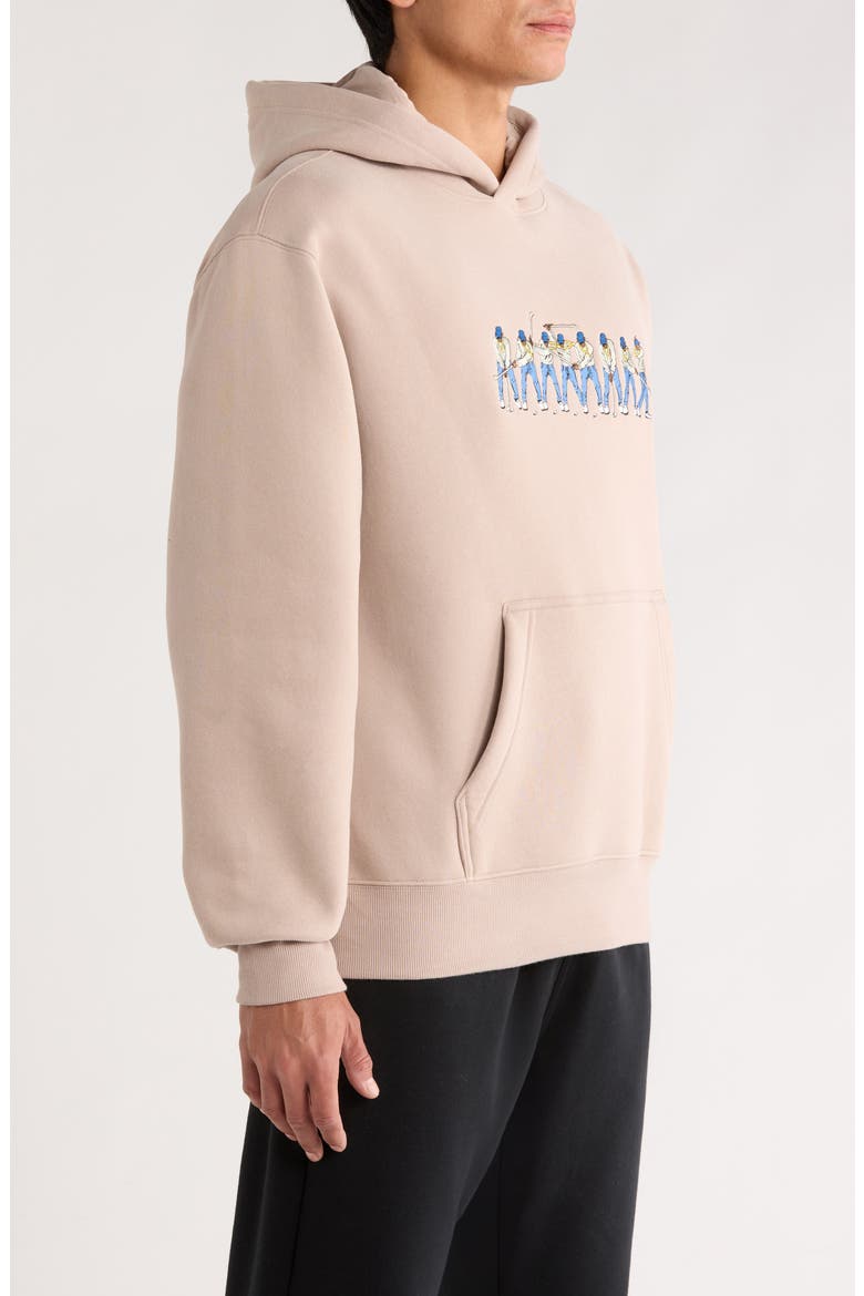 Sequence Embroidered Hoodie, Alternate, color, TAUPE