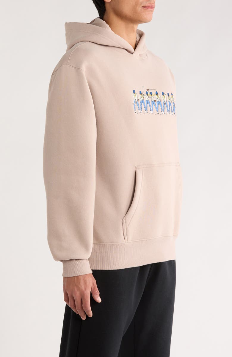 Eastside Golf Sequence Embroidered Hoodie, Alternate, color, Taupe