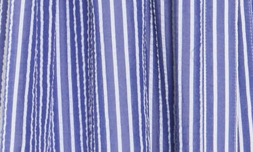 Tommy Hilfiger Stripe Sleeveless Maxi Shirtdress In Ultramarine/bright White