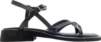Antas Strappy Leather Flat Sandals
