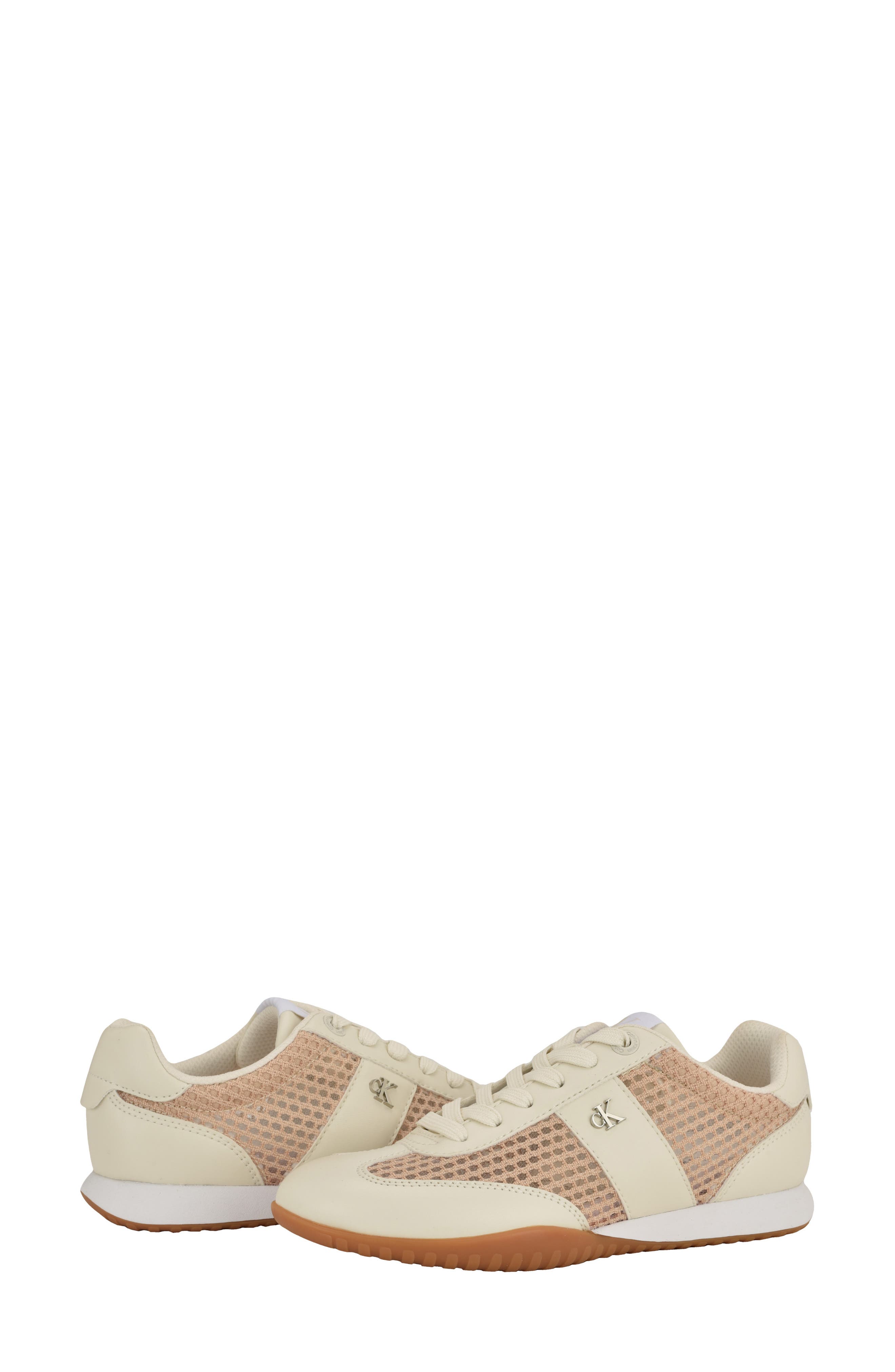 Harllow Low Top Sneaker, Alternate, color, WHITE/ BEIGE