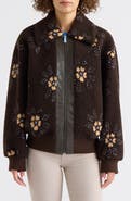 Scotch & Soda Bova Mixed Media High Pile Fleece Bomber Jacket