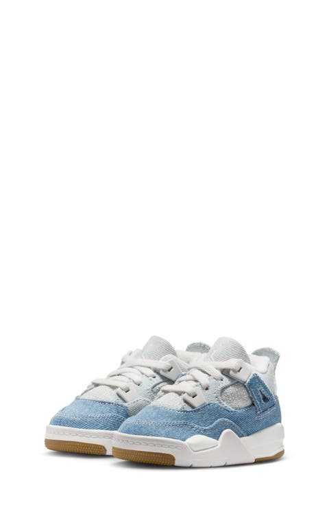 Kids' Jordan 4 Retro 'Worn Blue' Basketball Sneaker (Walker, Toddler, Little Kid & Big Kid)