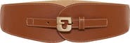 GERARD DAREL Olympe Logo Leather Corset Belt