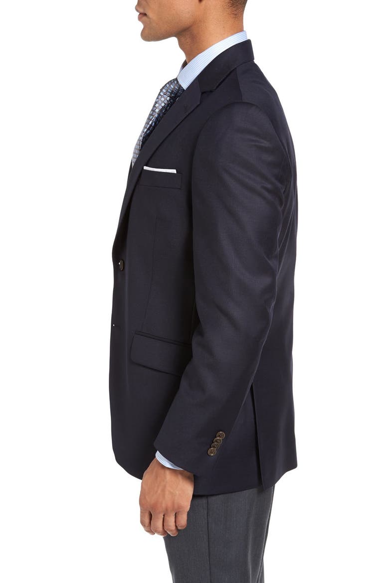 'Flynn' Classic Fit Navy Wool Blazer, Alternate, color, NAVY