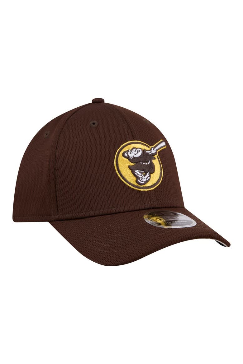 Men's New Era Brown San Diego Padres Dash 39THIRTY Flex Hat, Alternate, color, Brown
