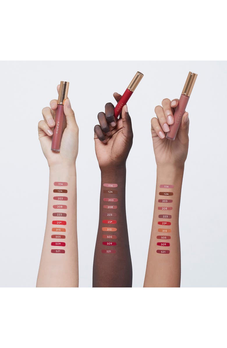 Gucci Rouge À Lèvres Liquid Matte Lipstick, Alternate, color, 208 They Met In Argentina