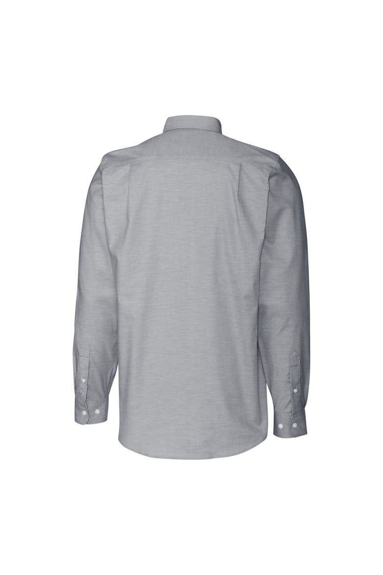 Men's Cutter & Buck Charcoal Akron RubberDucks Oxford Stretch Long Sleeve Button-Down Dress Shirt, Alternate, color, Charcoal
