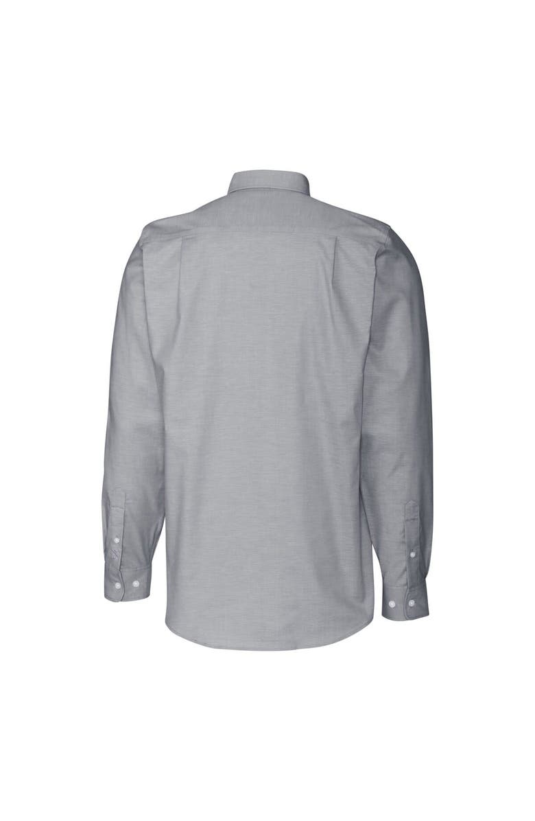 Cutter & Buck Men's Cutter & Buck Charcoal Akron RubberDucks Oxford Stretch Long Sleeve Button-Down Dress Shirt, Alternate, color, 