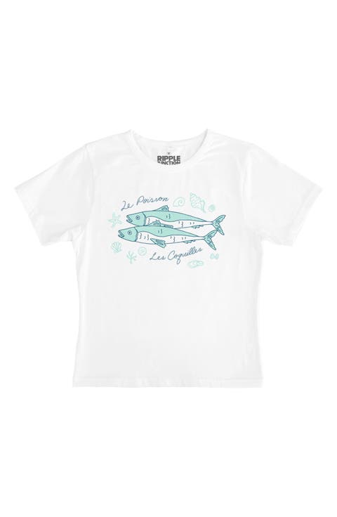Fish & Shells Graphic Baby Tee