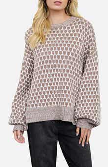 Geometric Pattern Relaxed Sweater