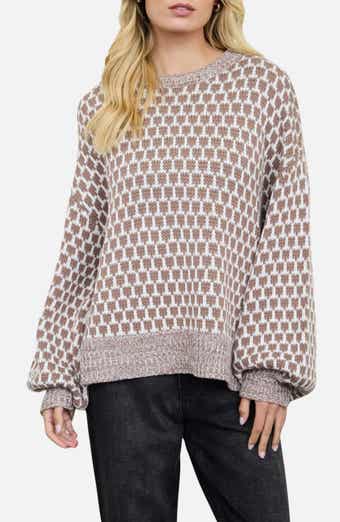 Geometric Pattern Relaxed Sweater