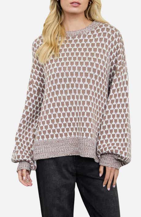Geometric Pattern Relaxed Sweater