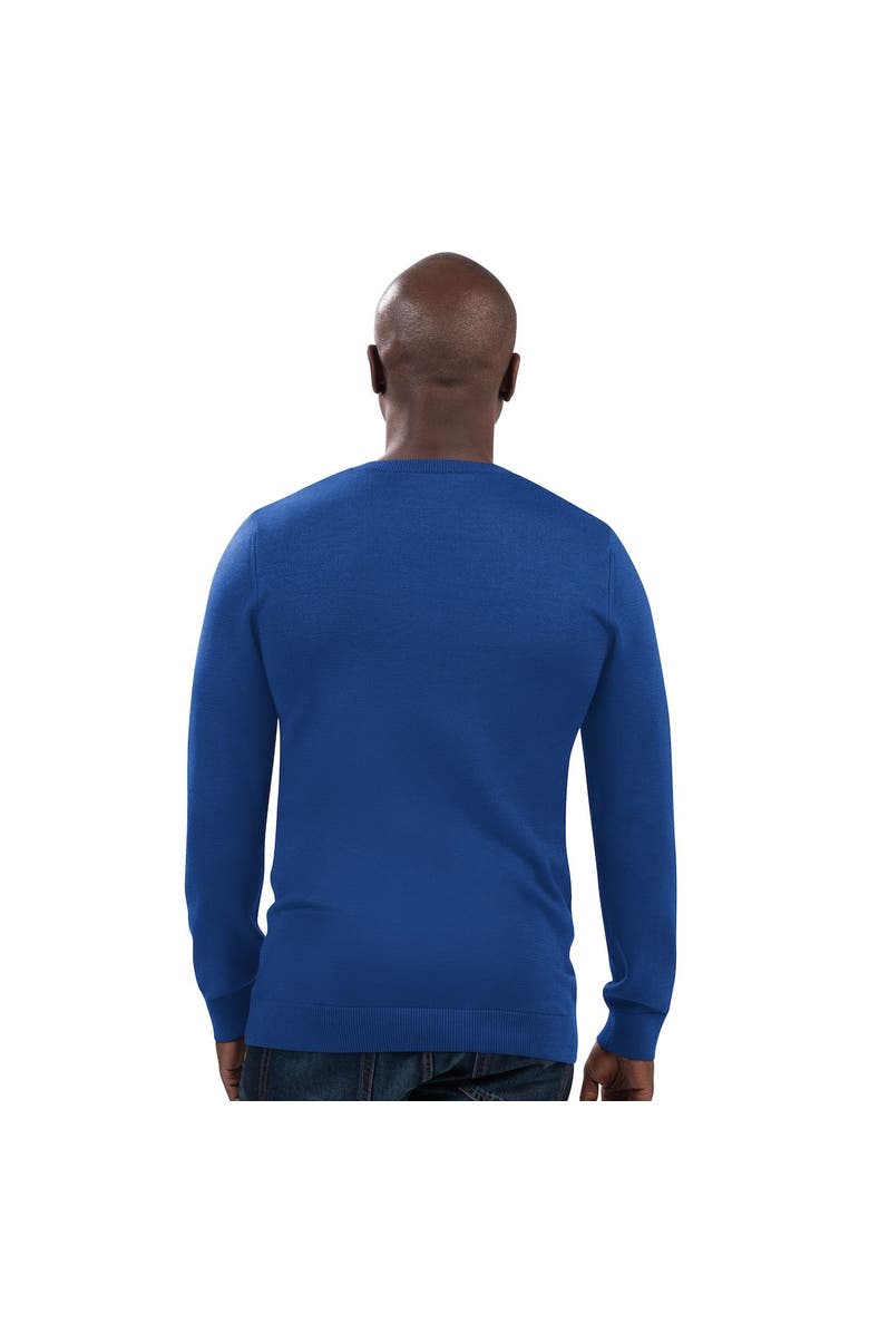 STARTER Men's Starter Royal New York Giants Legacy Collection V-Neck Pullover Sweater, Alternate, color, Royal