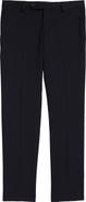 Tallia Solid Wool Blend Flat Front Trousers