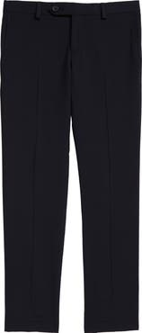Tallia Solid Wool Blend Flat Front Trousers