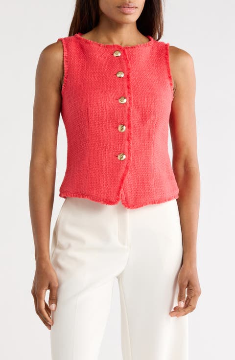 Camen Cotton Bouclé Vest