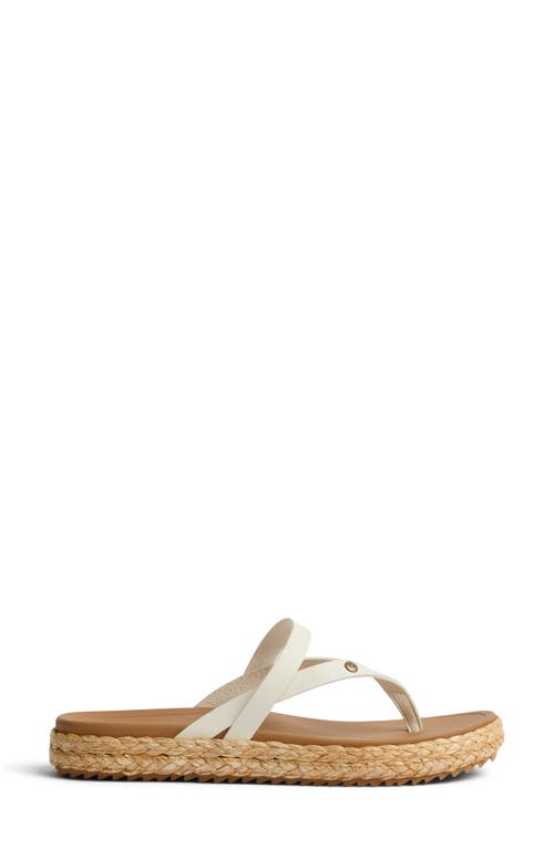 Reef Vista Carmen Platform Flip Flop In Whisper White
