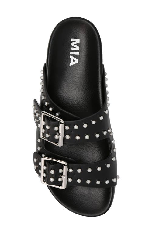Mia Brooklyn Slide Sandal In Blackblack