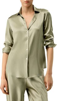 Lilysilk Women's Timeless Silk Charmeuse Shirt