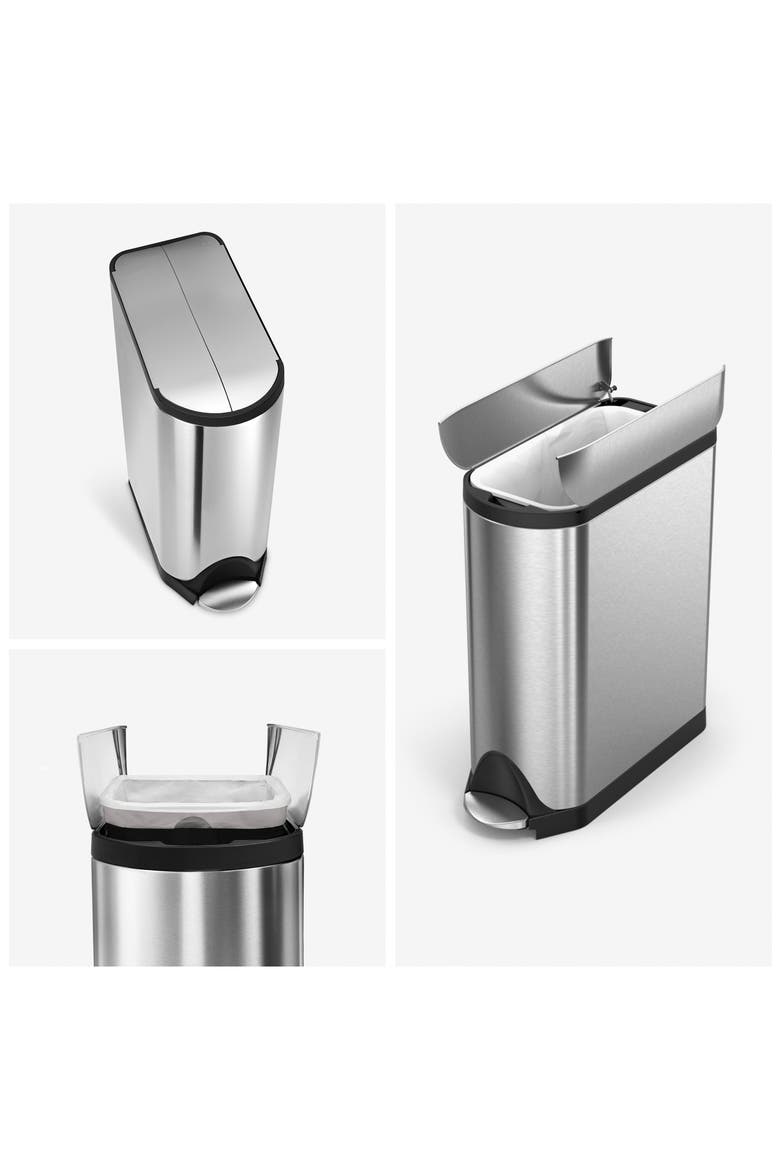 45L butterfly step can, Alternate, color, BRUSHED