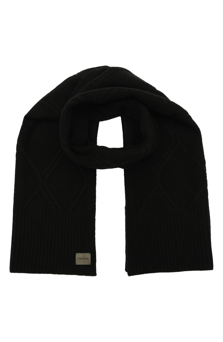 AllSaints Brushed Wool Scarf, Main, color, 