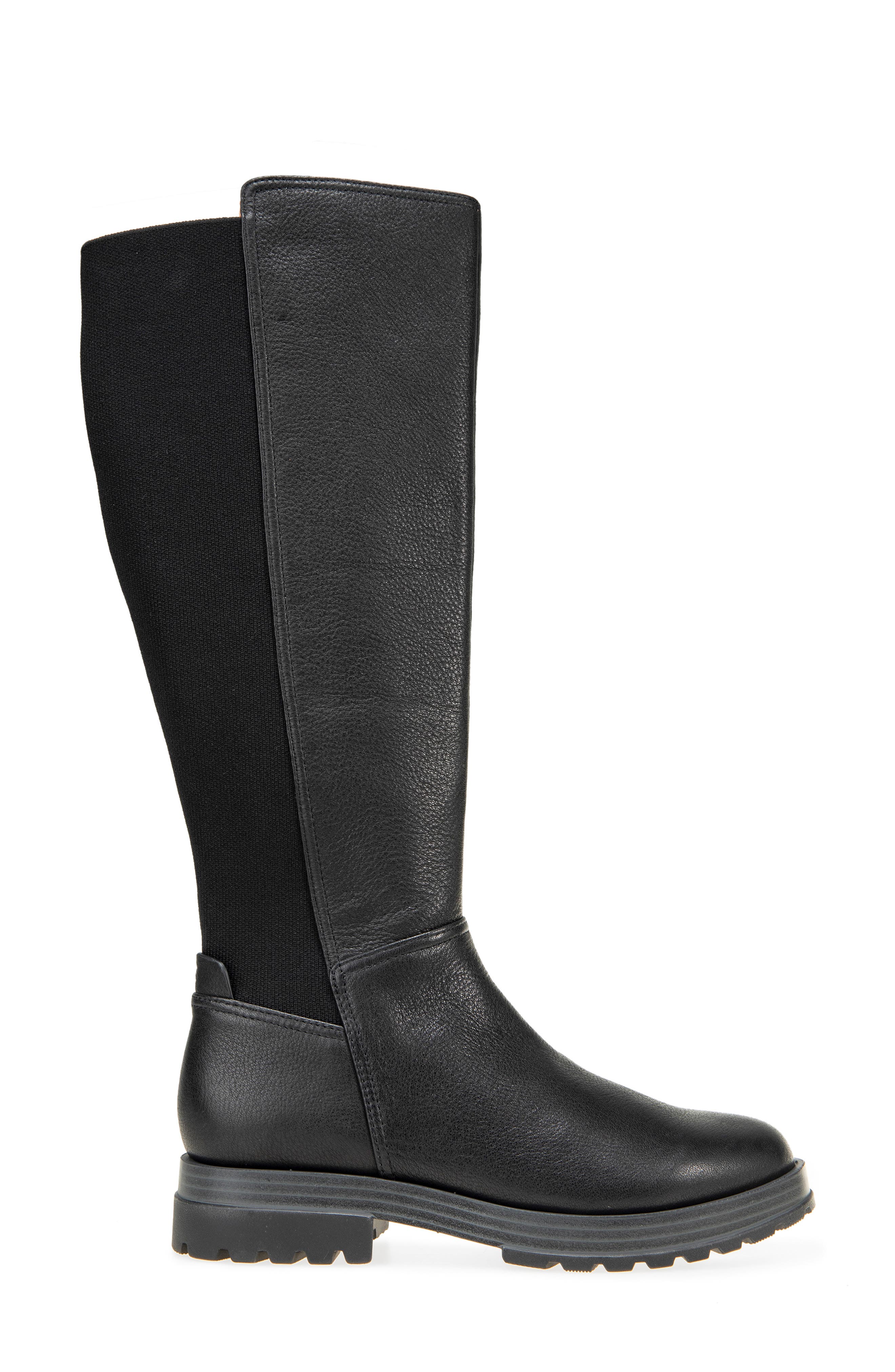 Prescila Knee High Boot, Alternate, color, BLACK LEATHER