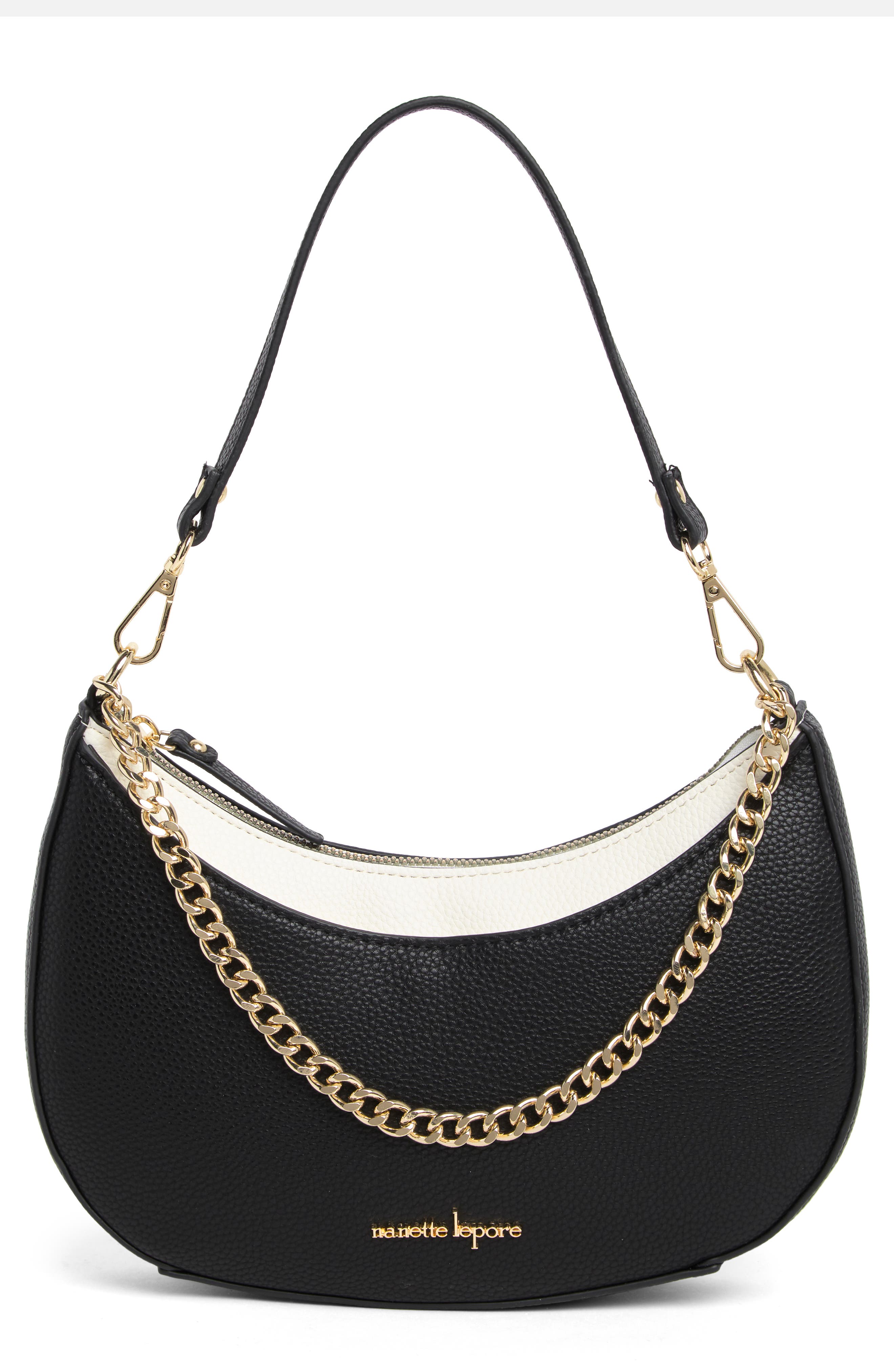 Nanette Lepore Natasha Baguette Shoulder Bag, Main, color, 