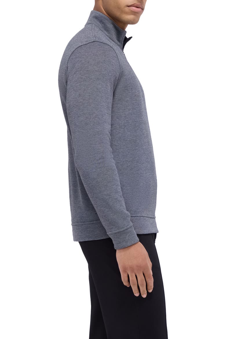 Quarter Zip Pullover, Alternate, color, BLACK