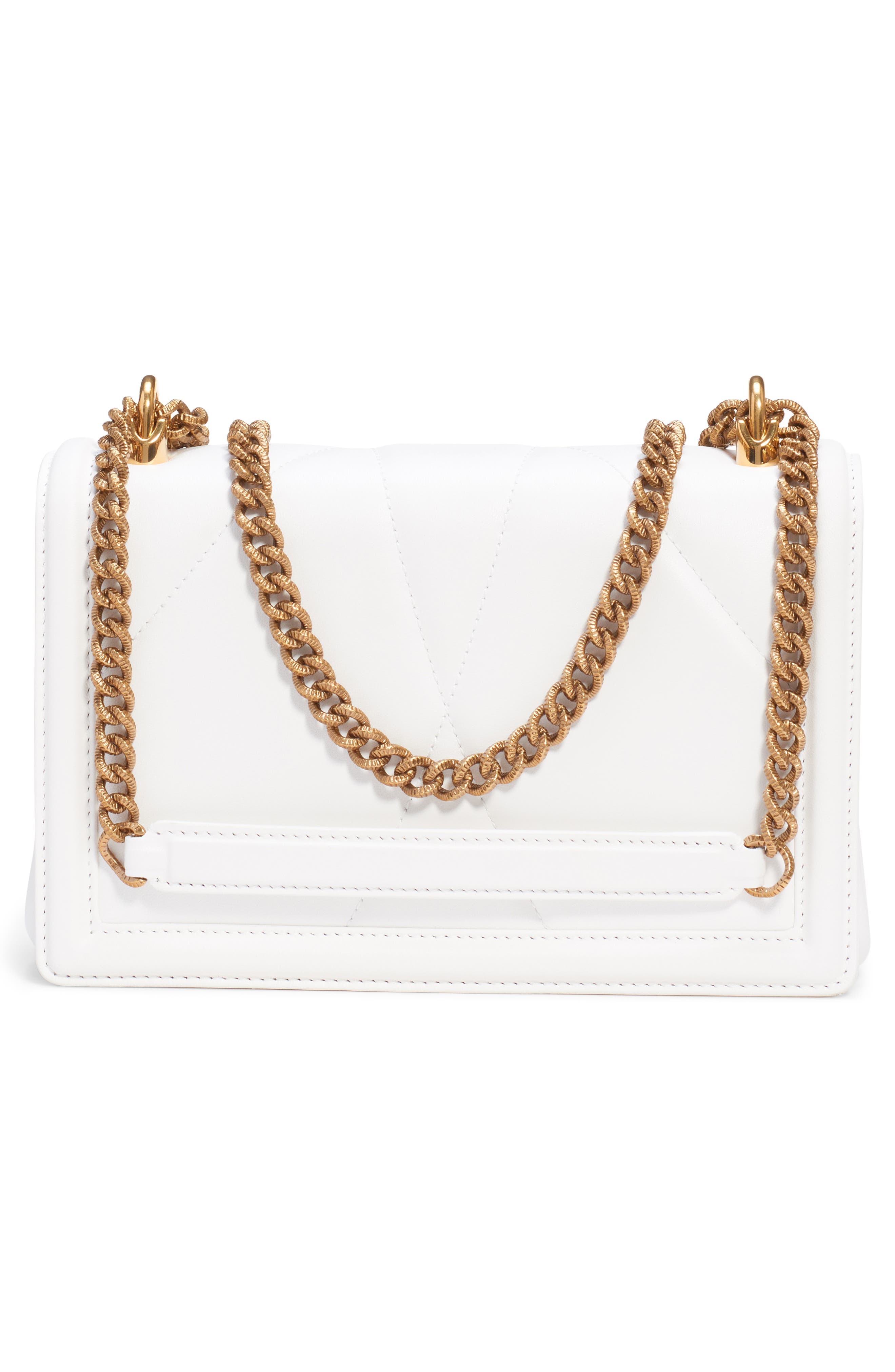 Dolce&Gabbana Medium Devotion Leather Shoulder Bag, Alternate, color, 