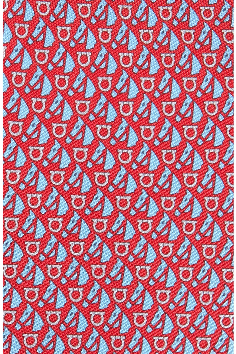 Equestrian Print Silk Tie, Alternate, color, F.ROSSO