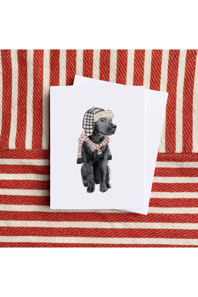 Winter/Holiday Greeting Card Pack Sets (3 ct) Candy Cane Black Lab, Alternate, color, Multi-Pack