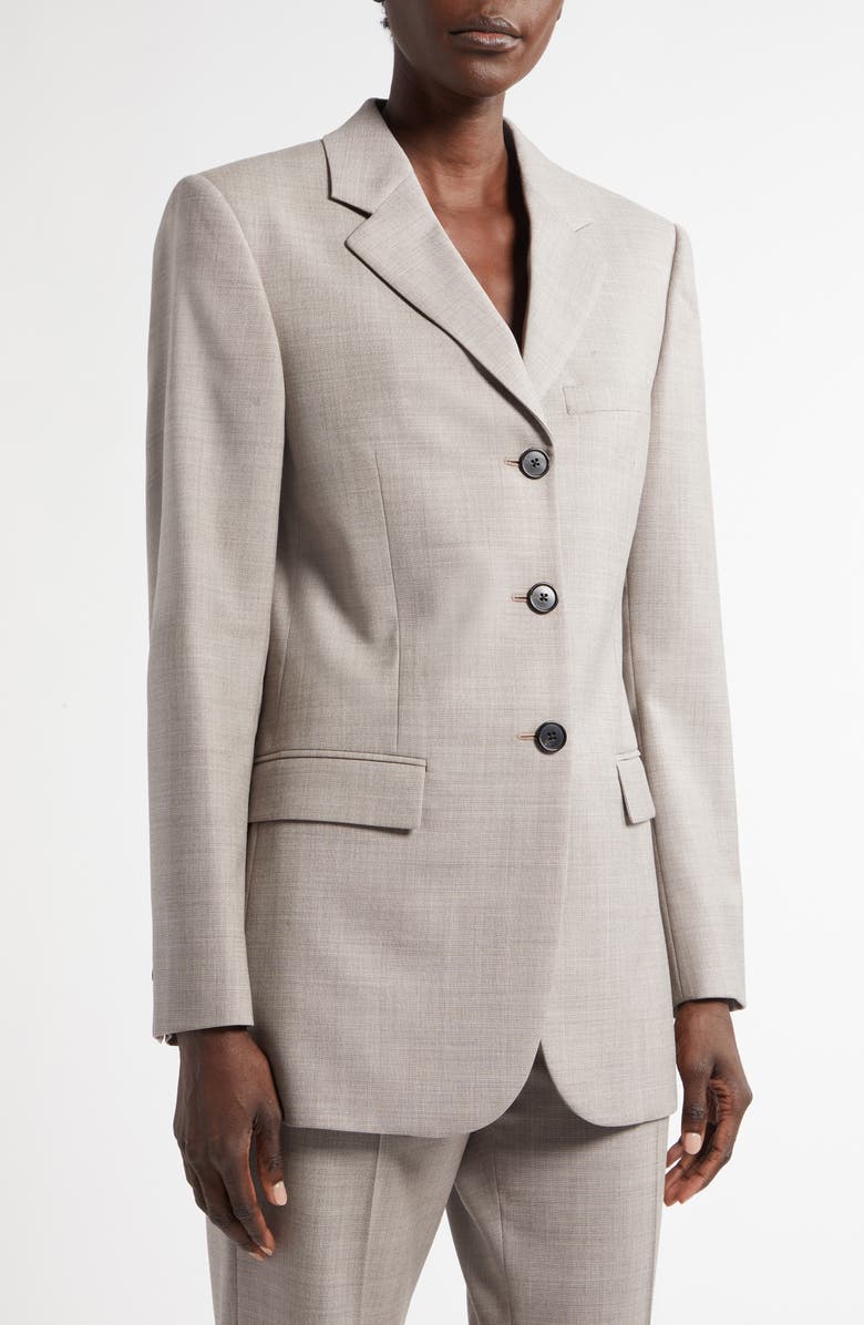 The Row Selene Stretch Virgin Wool Jacket, Alternate, color,