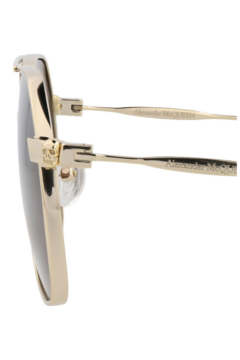 59mm Aviator Sunglasses, Alternate, color, GOLD GOLD BROWN