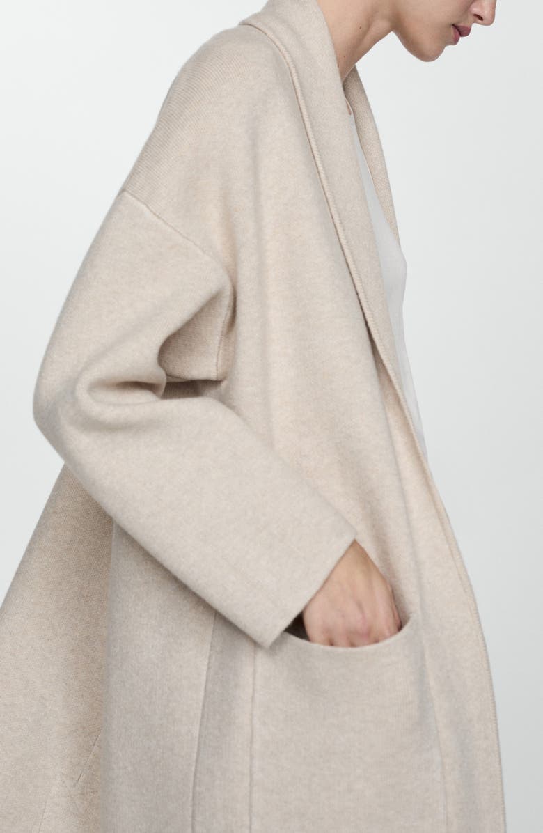 MANGO Oversize Long Cardigan, Alternate, color,