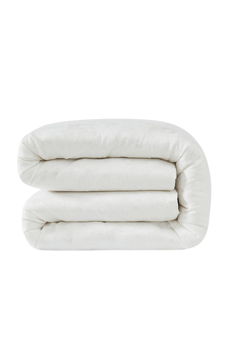 Lena Textured Comforter Set, Alternate, color, White